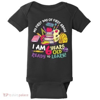 My First Day Of 1st Grade Back To School Baby Bodysuit