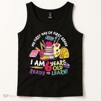 My First Day Of 1st Grade Back To School Tank Top thumb 2