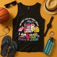 My First Day Of 1st Grade Back To School Tank Top thumb 4