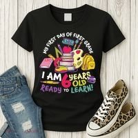 My First Day Of 1st Grade Back To School Women's T-Shirt thumb 3
