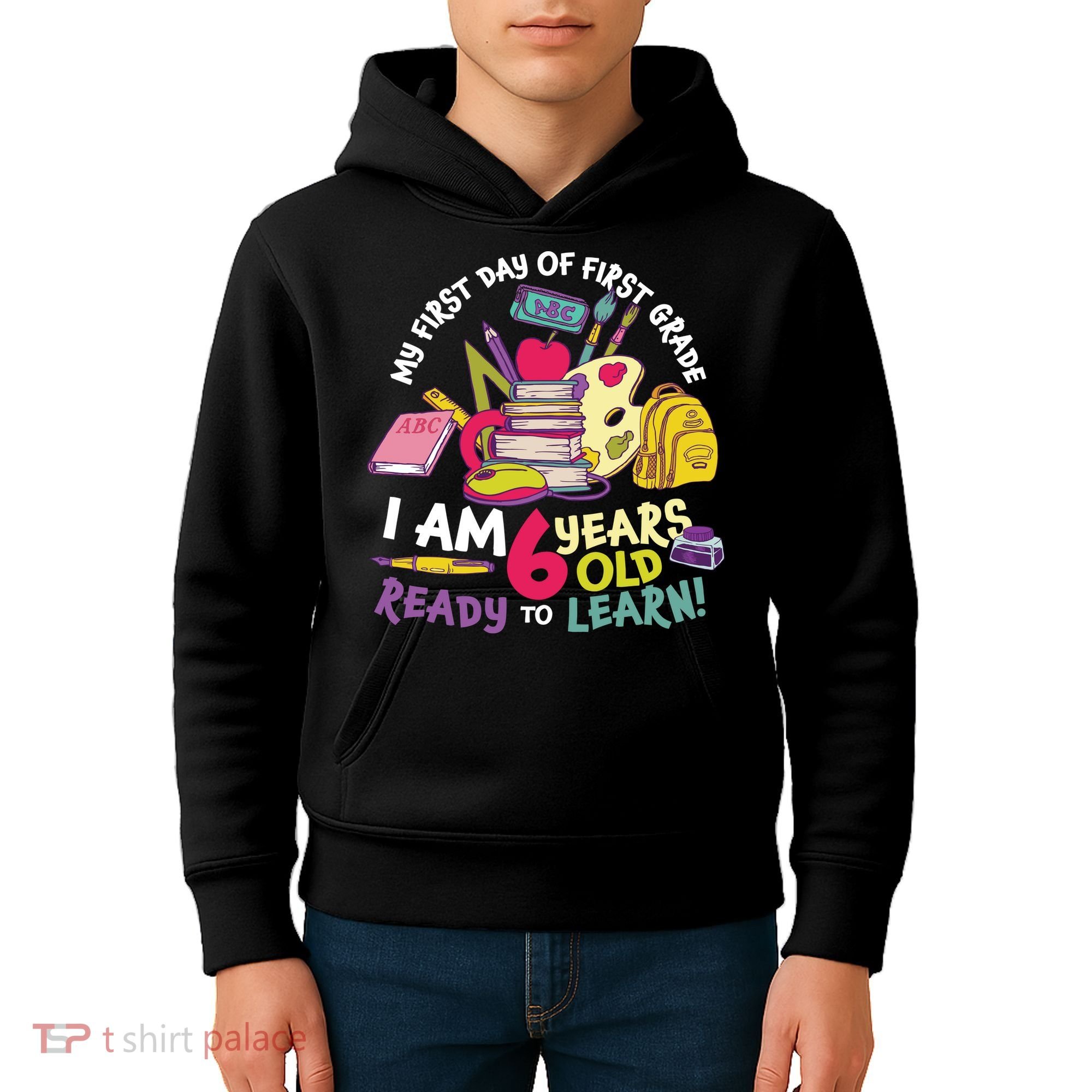 My First Day Of 1st Grade Back To School Kids Hoodie