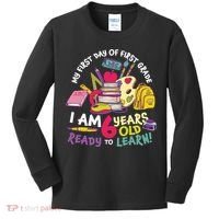 My First Day Of 1st Grade Back To School Kids Long Sleeve Shirt thumb 0