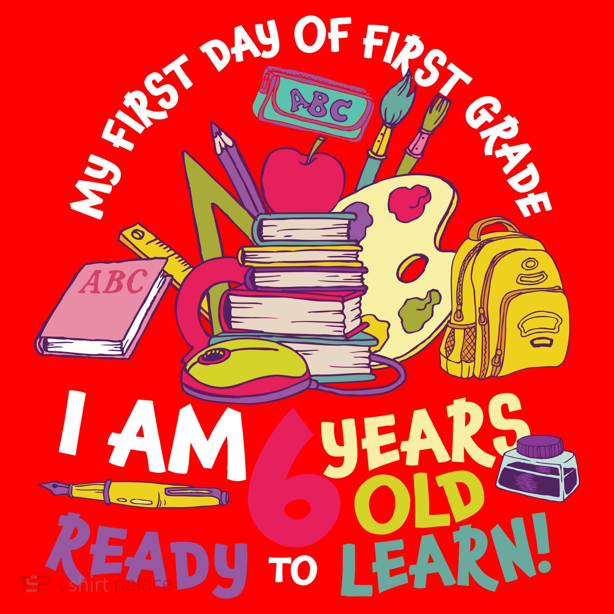 My First Day Of 1st Grade Back To School Santa Hat