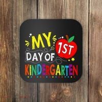 My First Day Of Kindergarten 1st Day Of Kindergarten Coaster thumb 0