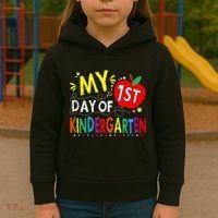 My First Day Of Kindergarten 1st Day Of Kindergarten Kids Hoodie thumb 3
