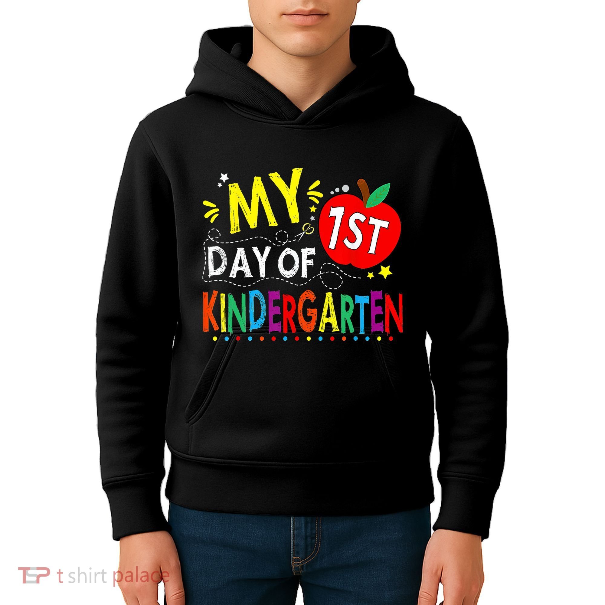 My First Day Of Kindergarten 1st Day Of Kindergarten Kids Hoodie