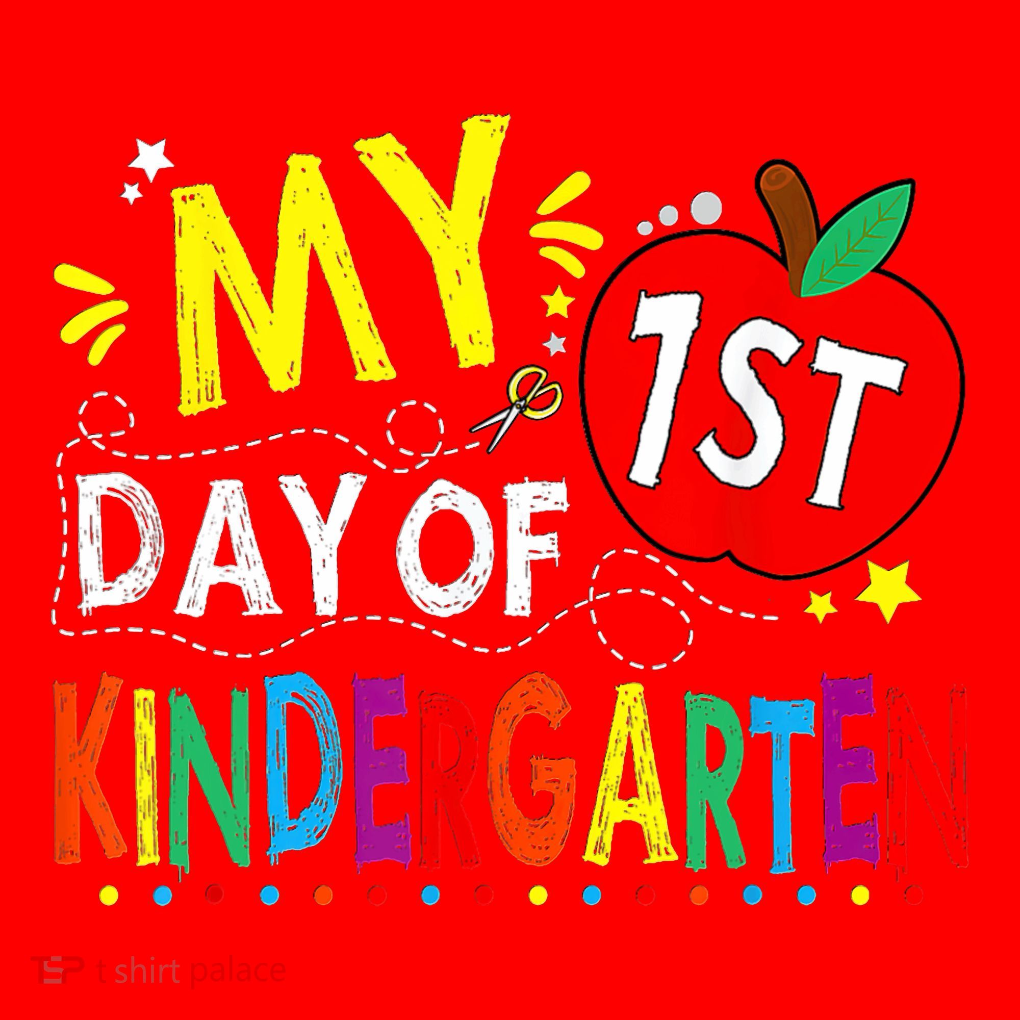 My First Day Of Kindergarten 1st Day Of Kindergarten Santa Hat