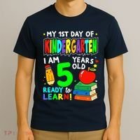 My First Day Of Kindergarten 1st Day Of School Boy Girl T-Shirt thumb 3
