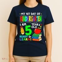 My First Day Of Kindergarten 1st Day Of School Boy Girl T-Shirt thumb 4