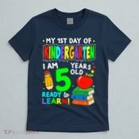 My First Day Of Kindergarten 1st Day Of School Boy Girl T-Shirt thumb 5