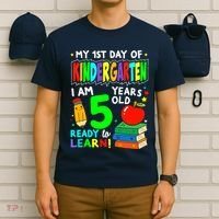 My First Day Of Kindergarten 1st Day Of School Boy Girl T-Shirt thumb 6