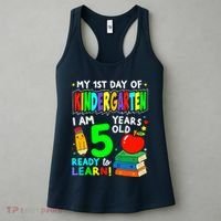 My First Day Of Kindergarten 1st Day Of School Boy Girl Women's Tank Top thumb 3