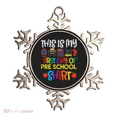 My First Day Of Preschool Pre School Ornament