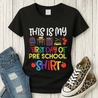 My First Day Of Preschool Pre School Women's T-Shirt thumb 3