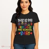 My First Day Of Preschool Pre School Women's T-Shirt thumb 4