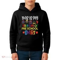 My First Day Of Preschool Pre School Kids Hoodie thumb 4
