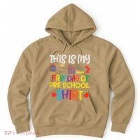 My First Day Of Preschool Pre School Hoodie thumb 0