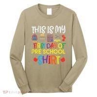 My First Day Of Preschool Pre School Long Sleeve Shirt thumb 0