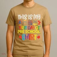My First Day Of Preschool Pre School T-Shirt thumb 3