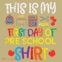 My First Day Of Preschool Pre School Mousepad thumb 1