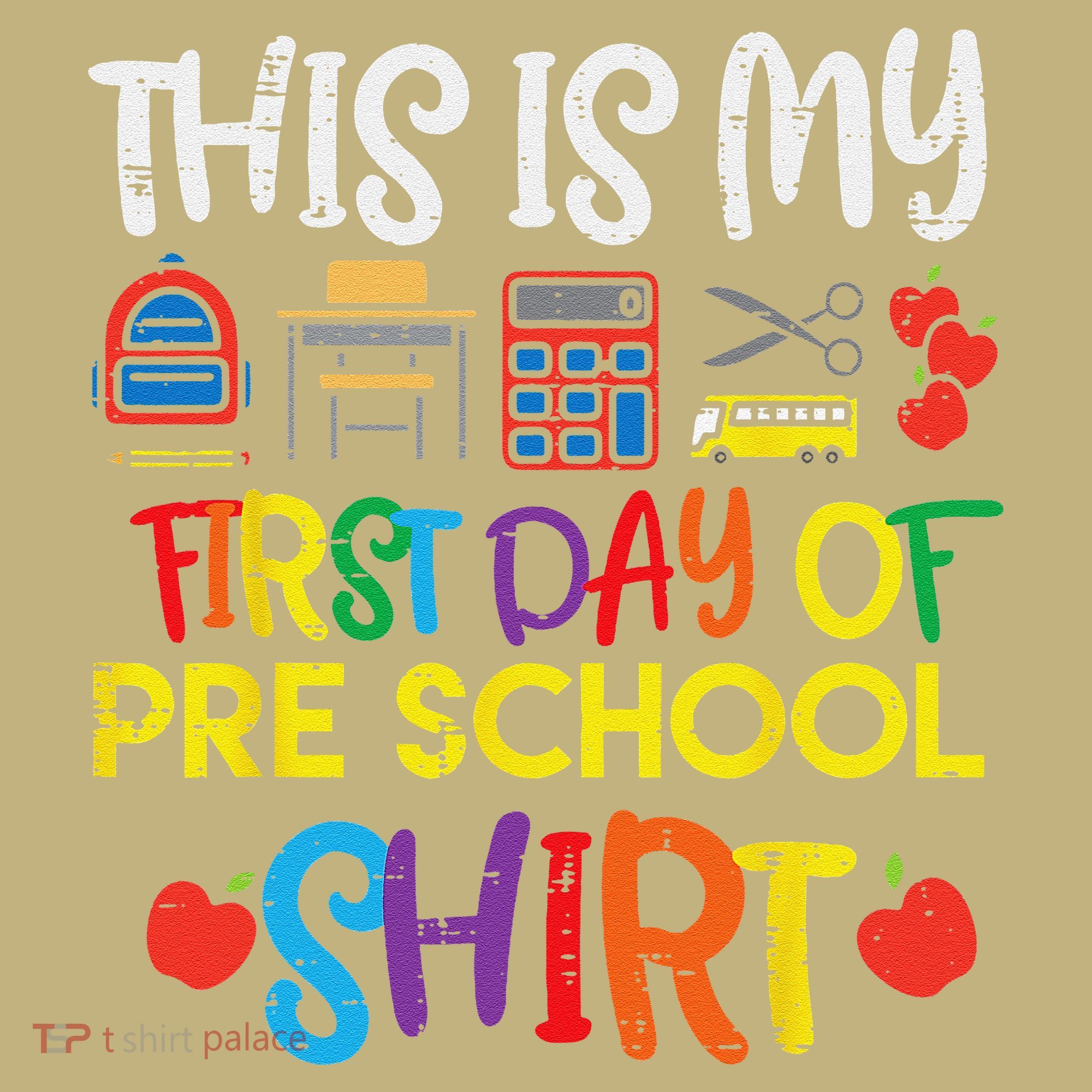 My First Day Of Preschool Pre School Mousepad