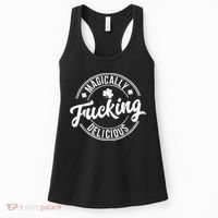 Magically Fucking Delicious St. Patrick's Day Lucky Shamrock Women's Tank Top thumb 0