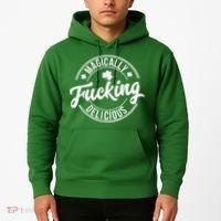 Magically Fucking Delicious St. Patrick's Day Lucky Shamrock Hoodie thumb 2