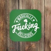 Magically Fucking Delicious St. Patrick's Day Lucky Shamrock Coaster thumb 0
