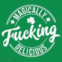 Magically Fucking Delicious St. Patrick's Day Lucky Shamrock Coaster thumb 2