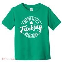 Magically Fucking Delicious St. Patrick's Day Lucky Shamrock Toddler T-Shirt thumb 0