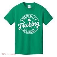 Magically Fucking Delicious St. Patrick's Day Lucky Shamrock Kids T-Shirt thumb 0
