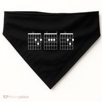 Mens Fathers Day Gift Dad Guitar Chord USA-Made Doggie Bandana thumb 0
