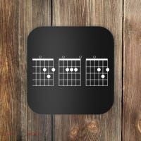 Mens Fathers Day Gift Dad Guitar Chord Coaster thumb 0