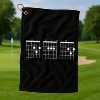 Mens Fathers Day Gift Dad Guitar Chord Golf Towel thumb 1