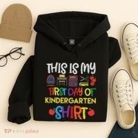 My First Day Of Kindergarten Back To Hoodie thumb 4