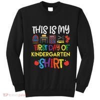 My First Day Of Kindergarten Back To Sweatshirt thumb 0