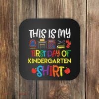 My First Day Of Kindergarten Back To Coaster thumb 0