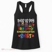 My First Day Of Kindergarten Back To Women's Tank Top thumb 0