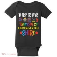 My First Day Of Kindergarten Back To Baby Bodysuit thumb 0