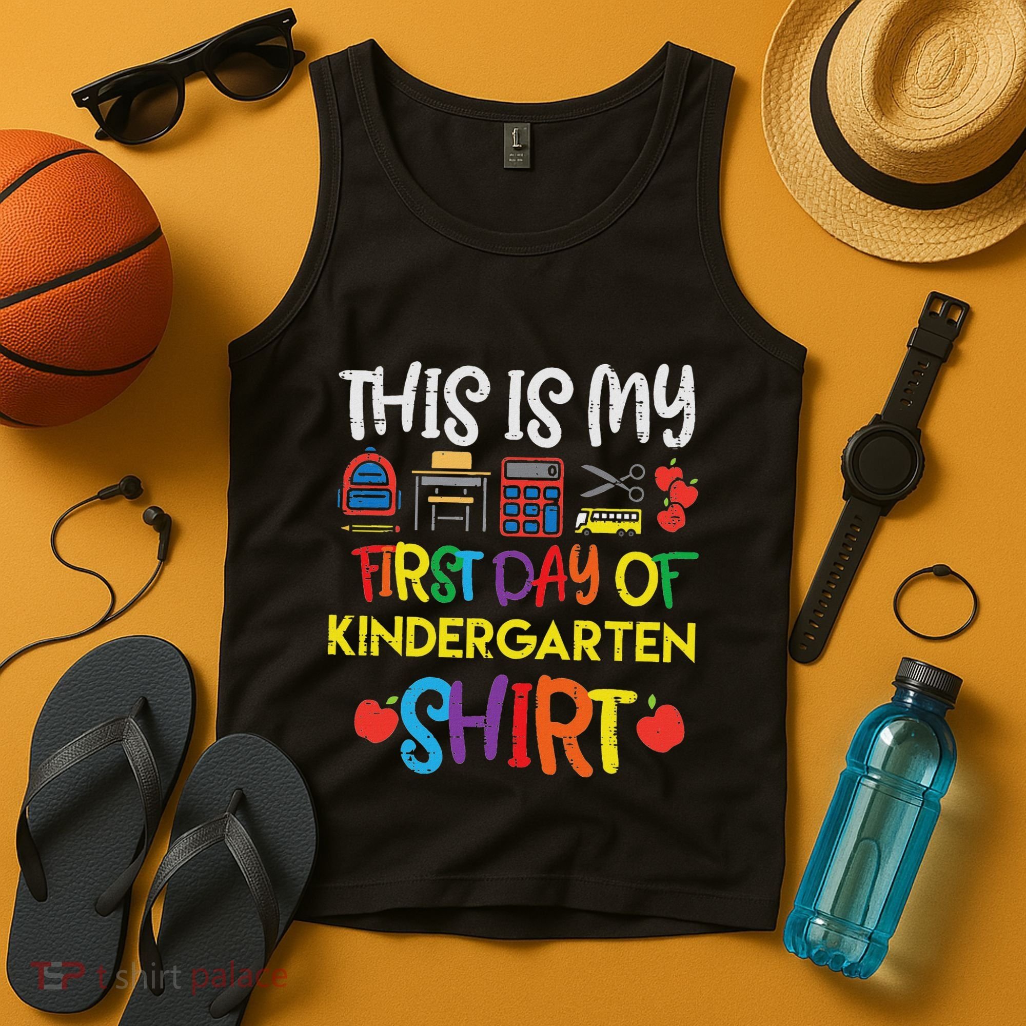 My First Day Of Kindergarten Back To Tank Top