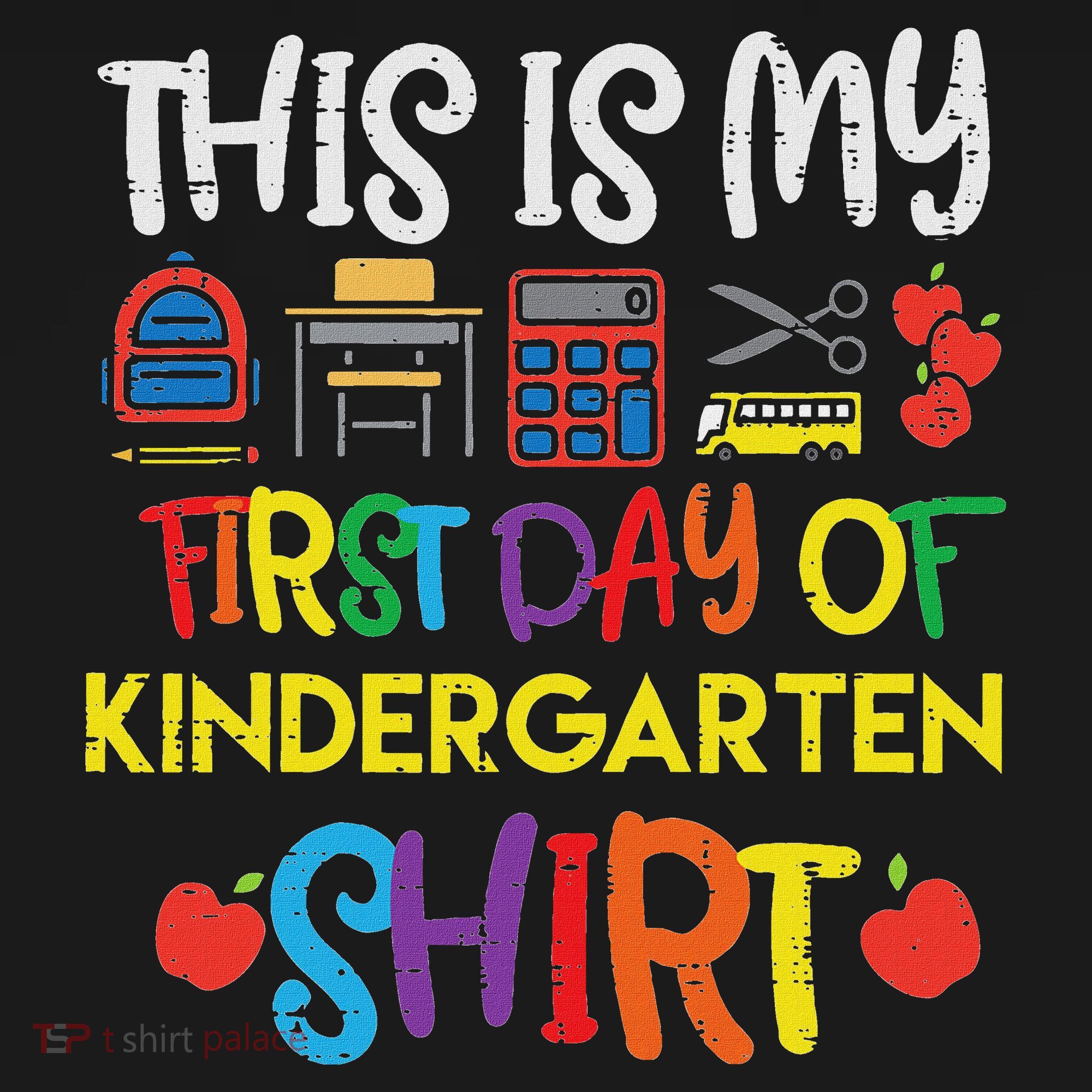 My First Day Of Kindergarten Back To Tank Top
