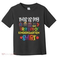 My First Day Of Kindergarten Back To Toddler T-Shirt thumb 0