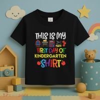 My First Day Of Kindergarten Back To Toddler T-Shirt thumb 3