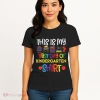 My First Day Of Kindergarten Back To Women's T-Shirt thumb 4