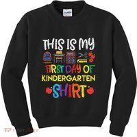 My First Day Of Kindergarten Back To Kids Sweatshirt thumb 0