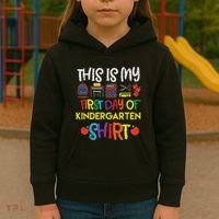 My First Day Of Kindergarten Back To Kids Hoodie thumb 3