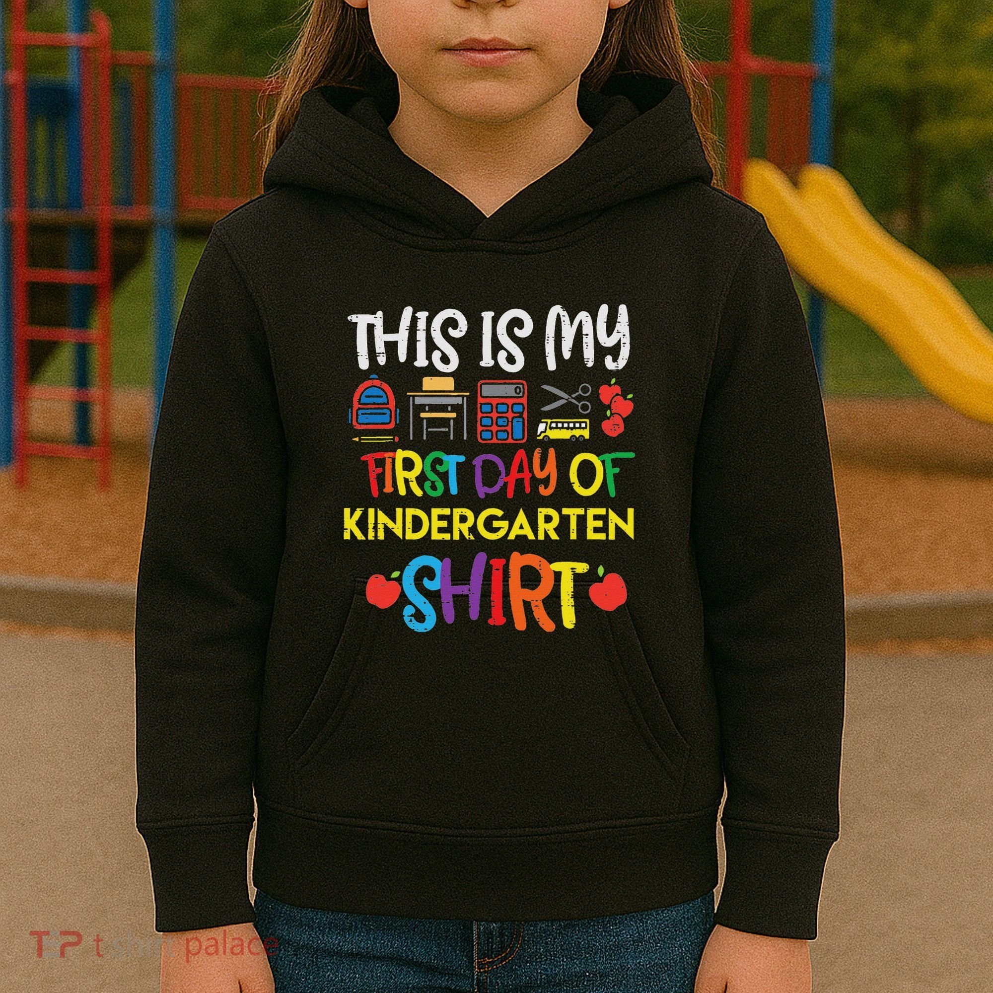 My First Day Of Kindergarten Back To Kids Hoodie