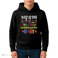 My First Day Of Kindergarten Back To Kids Hoodie thumb 4
