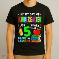 My First Day Of Kindergarten 1st Day Of School T-Shirt thumb 3