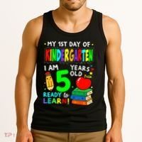 My First Day Of Kindergarten 1st Day Of School Tank Top thumb 3